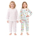 thumbnail image 3 of BenBen Kids Toddler Girl Pajamas Pj Set Long Sleeve Snug Fit Soft & Cozy Sleepwear Loungewear 2-Pack - Size 2Y to 10Y, 3 of 5