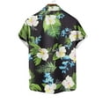 thumbnail image 6 of ZRGHAOYLQ Hawaiian Shirt for Men Short Sleeve Casual Button Down Tshirts Plus Size Lapel Collar T Shirt Tropical Vacation Holiday Shirts Beach Summer Floral Graphic Tees, 6 of 6