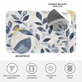 thumbnail image 3 of Navy Blue Botanical Door Mat Indoor Outdoor,Pastoral Spring Leaves Watercolor Non Slip Welcome Mat with Rubber Backing,Absorbent Fabric Front Door Mats Entryway Rug for Home Patio Entrance 20"x31.5", 3 of 9