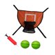 thumbnail image 3 of Trampolín, aro de baloncesto, portería de baloncesto, juguete deportivo, juego de portería, accesorio de trampolín para todas las edades, base ligera. naranja, 3 of 8