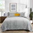 thumbnail image 5 of Home Soft Things Super Soft Decorative Throw Blanket Bed Cover - Grey Down - Oversize (118" x 95"), 5 of 6