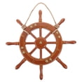 thumbnail image 1 of CIMAXIC Wooden Wall Hanging Rudder Decoration Mediterranean Style Rudder Decor for Home,13.78"X13.78"X0.98", 1 of 4