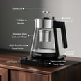 thumbnail image 7 of Electric Tea Kettle with Infuser 1.7L Glass Temperature Control Automatic Shut Off Warm for Tea Coffee Water Black, 7 of 7