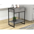 thumbnail image 2 of Safdie & Co. 20"L 1-Drawer 1-Shelf Accent Table Black Metal in Grey Cement, 2 of 4