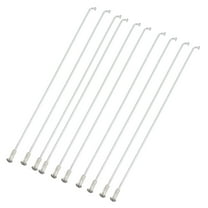 Spokes 8" Long 10 Pcs Silver Tone Metal Bike Twisted