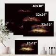 thumbnail image 4 of Designart Sexy Golden Metallized Female Lips IV Canvas Wall Art, 4 of 4