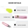 thumbnail image 4 of Shisuyan Embroidery Tool Kit 1 Set of Practical 12-Color Threads Scissors Assorted Color 1Set, 4 of 8