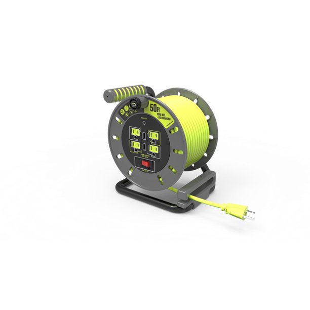 Masterplug 50ft 13amp Extension Cord Reel with USB