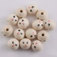 thumbnail image 2 of DESIGNICE 50Pcs Wooden Beads for Crafts,Decoration Needs Beads for Crafts,Friends Gift Wooden Beads,Big Red Mouth, 2 of 2
