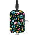 thumbnail image 6 of Square 2Pack PU Leather Ditsy Floral Print Cruise Luggage Tag with Privacy Cover and Name ID Tag for Travel Handbags Backpacks Luggage Tags, 6 of 6