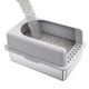 thumbnail image 5 of Arenero para gato grande 20 L XXL inoxidable caja de arena bordes altos abierto superior no pegajosa fácil limpiar con palas grandes felinos multigato, 5 of 5