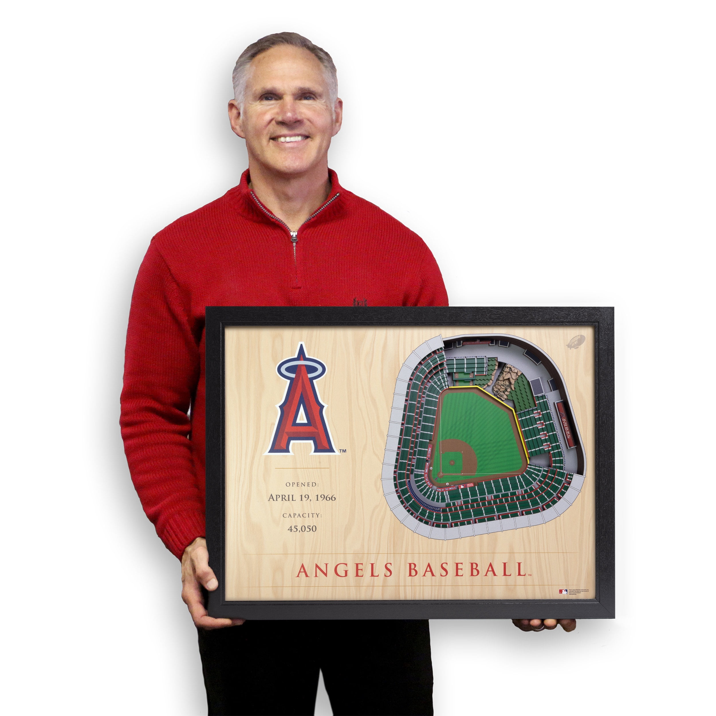 YouTheFan MLB Los Angeles Angels 25-layer Stadiumview Wall Art