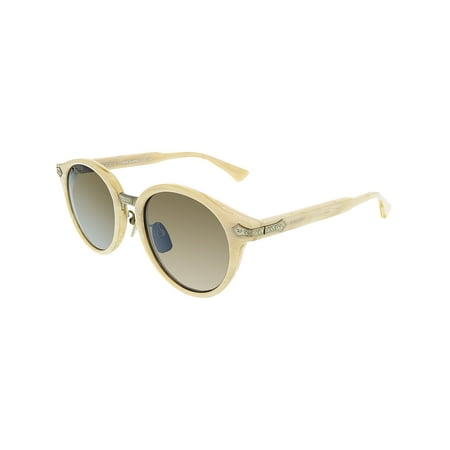 Gucci Anti-reflective GG0066S-002-50 White Round Sunglasses