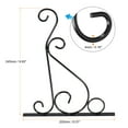 thumbnail image 2 of Uxcell 245mmx205mmx16mm Iron Wall Hooks for Hanging Lanterns Lights and Plants Black 4 Count, 2 of 7