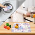 thumbnail image 3 of Yayeee Dish Drying Mat for Kitchen Counter 16" x 18" Microfiber Super Absorbent Coffee Decorative Pad, Pink Skates, 3 of 9