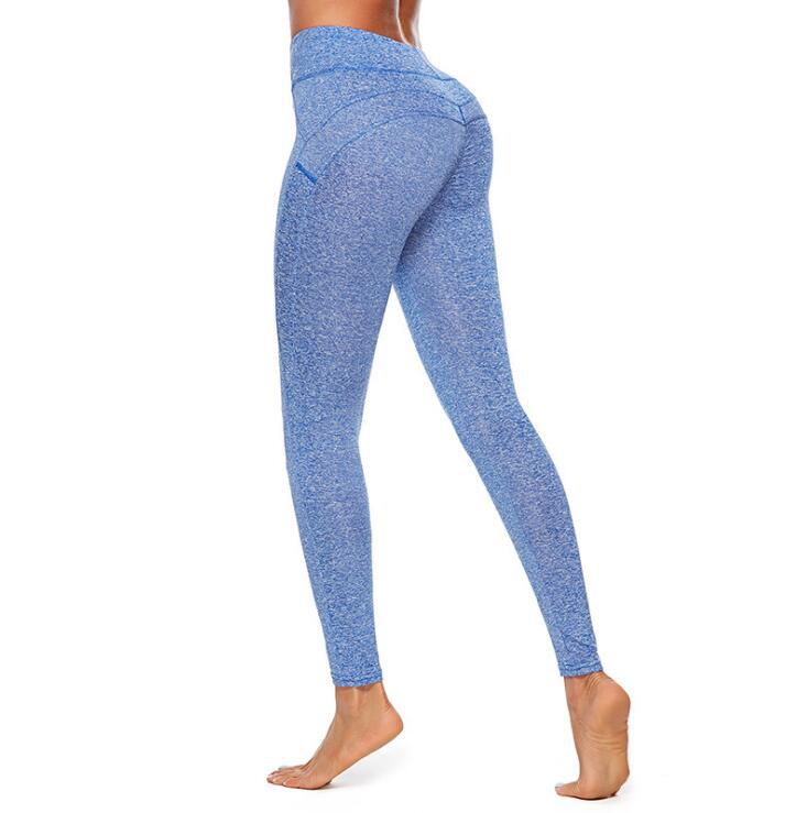 Women's Splicing Leggings V-Cross Waist 