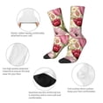 thumbnail image 3 of Yiaed Tulips Flowers Print Great elasticity Crew Socks Sports socks for Men and Women, 3 of 5