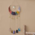 thumbnail image 4 of Adorno de ágata de piedra de cristal, gema natural, árbol de la vida, atrapasueños de luna con cristal de 7 chakras, arco iris (multicolor), 4 of 5