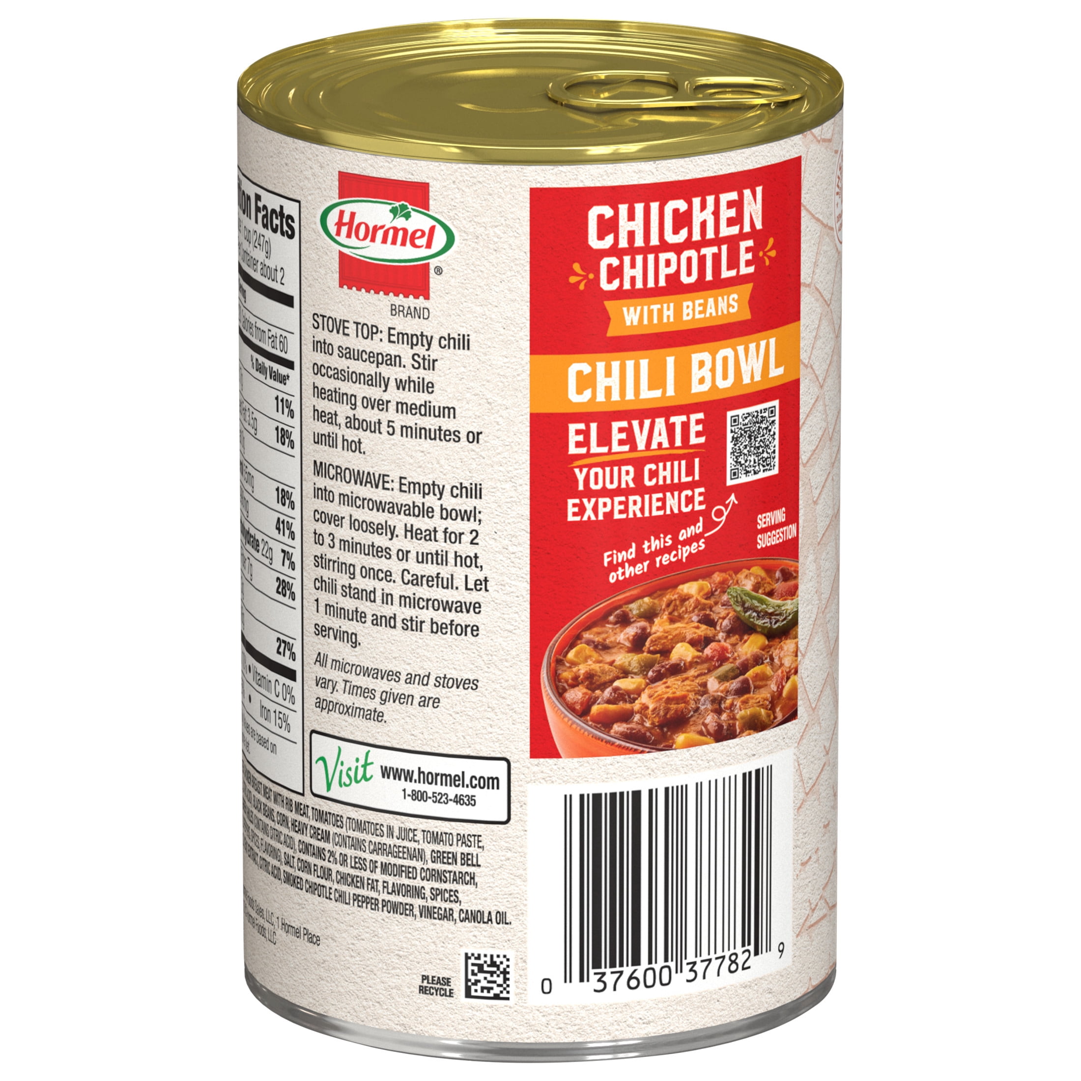 (12 pack) HORMEL Chili Chicken Chipotle with Beans, 15 oz Can (12 pack)