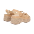 thumbnail image 4 of Sandalia De Plataforma Perla Con Yute Natural Cabra Piel Camel Para Mujer, 4 of 5