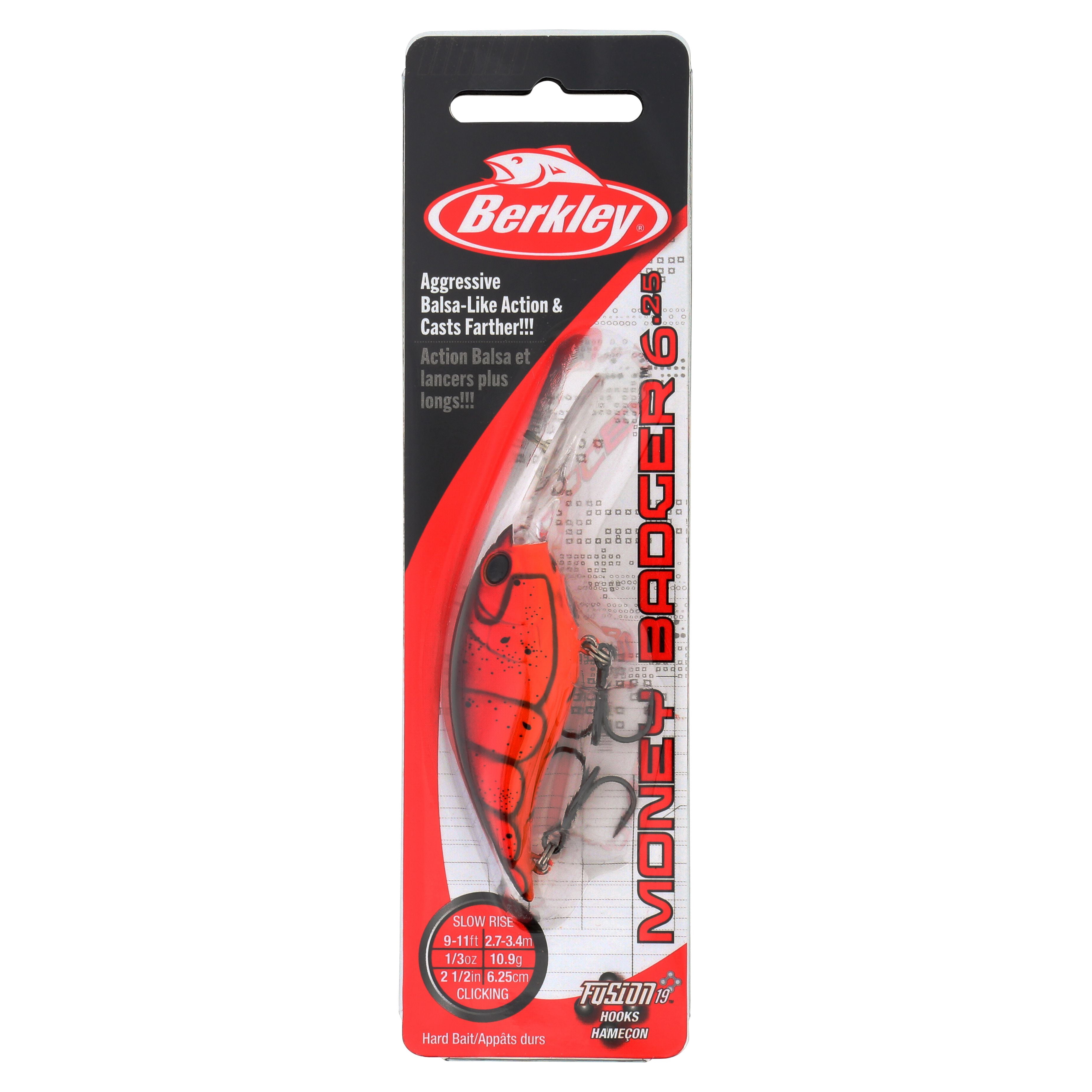 (2 pack) Berkley Money Badger, 6.25, Special Red Craw