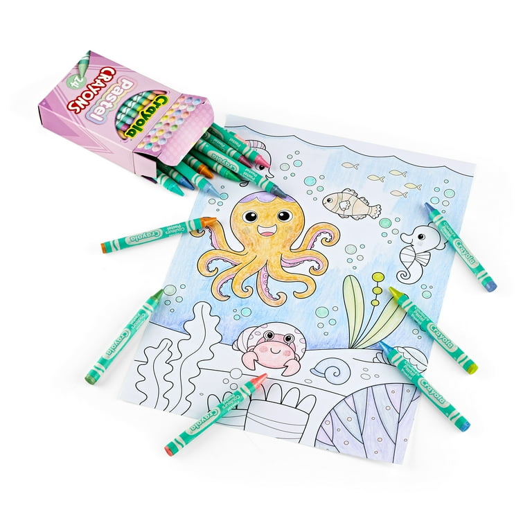 Creative 24 Colors Kids Drawing Toys Crayons Set Fashion Office