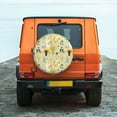 thumbnail image 6 of Fuzoiu Animal Tree Print Universal Spare Tire Cover with Buckle Strap, Waterproof Wheel Covers for Jeep, Trailer, RV, Truck and All Car-17 inch, 6 of 6