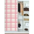 thumbnail image 6 of Packed Party Plaid Think Pink Geometric Vinyl Peel And Stick Wallpaper, 216-in by 20.5-in, 30.75 sq. ft., 6 of 7