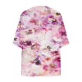thumbnail image 4 of Dolkfu Kimonos for Women Floral Print Puff Sleeve Cardigan Loose Chiffon Cover Up Casual Blouse Tops, 4 of 5