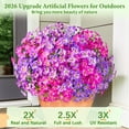 thumbnail image 5 of Yastouay 24 Bundles Artificial Petunias Flowers for Outdoors,UV Resistant Fake Flowers for Planters,Mixcolor Faux Petunias Silk Flowers for Proch Garden Yard Decor, 5 of 9