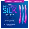 thumbnail image 3 of (2 pack) Schick Hydro Silk Touch-up Manual Dermaplaning Razor with Precision Cover, 3 Ct, Women’s Face Razor, 3 of 13