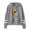 Gray, variant on IROINNID Women's Long Sleeve Sweatshirt Mid-Length Graphic Prints Stylish Ladies Sweatshirt Top, Gray