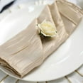 thumbnail image 6 of Balsa Circle 5 Pieces 20" x 20" Beige Crinkle Accordion Taffeta Table Napkins, 6 of 8