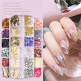 thumbnail image 4 of SeekLGT Abalone Shell Pieces Seashell Nail Charms 3D Pearlized Shell Flakes Thin Crushed Shell Slices for Acrylic Nails Art Design DIY Craft Decoration Kit, 1 pc, 4 of 5