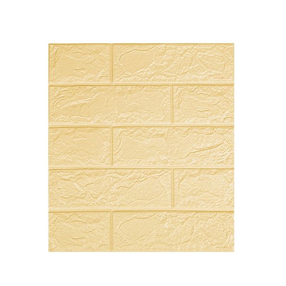 KEINXS Home Essentials 5Pcs 3D Wall Panels Peel And Stick  Brick Printable 3D Wallpaper Stick And Peel Self Adhesive Waterproof Foam Faux Brick Paneling For Bedroom  Bathroom  Kitchen Dar