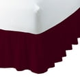 thumbnail image 3 of 100% Egyptian Cotton 1 PCs Ruffled BedSkirt 21 inches (Wine,Twin), 3 of 5