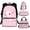 Axolotl, variant on Mushroom Frog Backpack for Girls School Bag and Lunch Bag Pencil Case 8-10 Teens High School Backpacks Sets 17 Inch Laptop Rucksack School Bookbags with Lunchbox Sets 4 Pcs