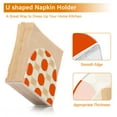 thumbnail image 5 of Yayeee Napkin Holder for Table Set of 2 Kitchen Paper Tissue Organization, Orange Geometric Circles, 5 of 8