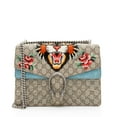 thumbnail image 1 of Pre-Owned Gucci GG Supreme Embroidered Angry Cat Dionysus Medium Shoulder Bag, 1 of 11
