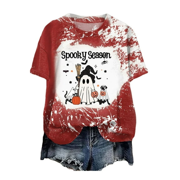 Hessimy Fall Shirts for women's Halloween Pumpkin Graphic Tees Thanksgiving Family Turkey Tops Cute Autumn Thankful T-Shirt(Wine,XL)