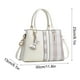 thumbnail image 3 of Bolso de mano para mujer, bolso de mano de gran capacidad, bolso de piel suave, elegante, con retazos, multicapa, 3 of 5