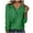 Green, variant on Women's Long Sleeve Shirts Trendy Button V Neck Solid Color Basic Blouse Casual Loose Spring Fall Tunic Tops