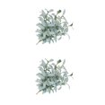 thumbnail image 3 of Moyic 10 Uds hojas artificiales rama planta de simulación ramas de árbol ceremonia vacaciones hogar Decoración de pared Accesorios Type2 NO2, 3 of 6