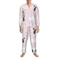 thumbnail image 3 of Sikiie Cute Panda Mens Pajama Set, Soft Warm Long Sleeve Sleepwear, Cozy Button-Down Pjs for Men-Medium, 3 of 7