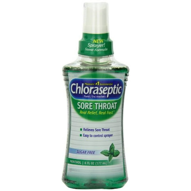 Chloraseptic Sore Throat Spray-Menthol-6 oz. - Walmart.com