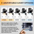 thumbnail image 6 of Better Homes & Gardens 52" Black Modern Indoor Flushmount Ceiling Fan with Color Changing Light, Pull Chain Control & Reverse Airflow, 6 of 18