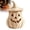 White, variant on Wicker Pumpkin Lamp Halloween Decorations, Rattan Lantern Pumpkin Candle Holder with Witch Hat Shape Lid White