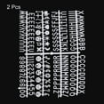 thumbnail image 3 of Uxcell 2Pcs Felt Letter Board Letters Numbers Symbols 3/4 Inch White Alphabet Message Board Changeable, 3 of 6