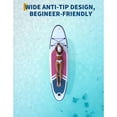 thumbnail image 2 of HELLONE Inflatable Stand Up Paddle Board, 10.6" Paddle Boards with Premium Accessories, Non-Slip EVA Deck, Ultra-Light Carry Bag Pump, SUP for Youth & Adults of All Skill Levels (Rose Red), 2 of 6