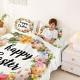 thumbnail image 3 of Erosebridal Kids Happy Easter Egg Bed Sheets, Spring Flower King Sheets, 4pcs, 3 of 5